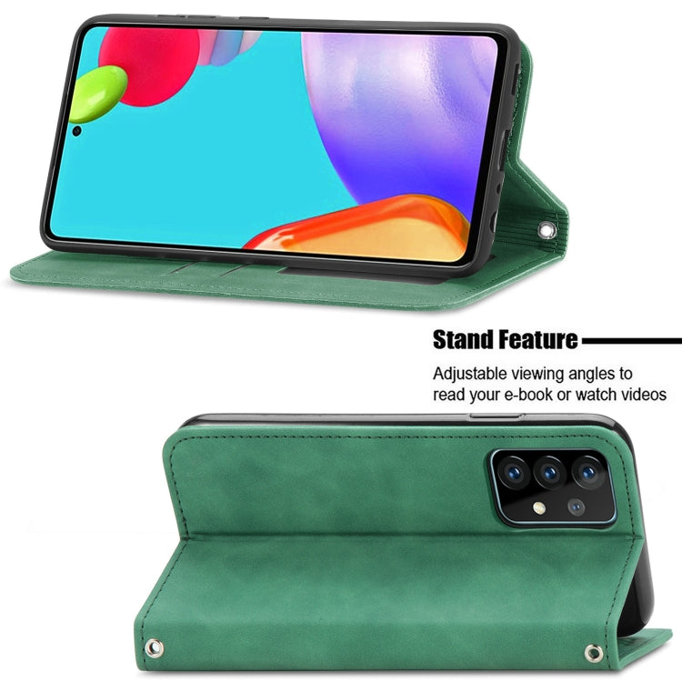 For Samsung Galaxy A52 5G / 4G Retro Skin Feel Business Magnetic Horizontal Flip Leather Case with Holder & Card Slots & Wallet & Photo Frame