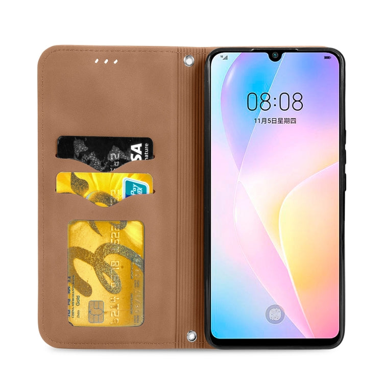 For Huawei Nova 8 SE Retro Skin Feel Business Magnetic Horizontal Flip Leather Case with Holder & Card Slots & Wallet & Photo Frame