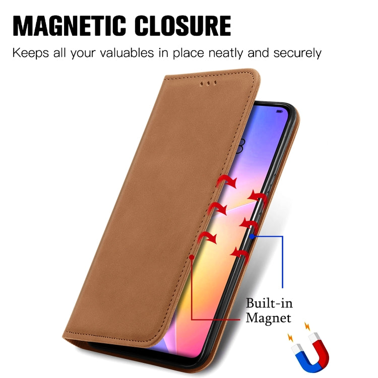 For Huawei Nova 8 SE Retro Skin Feel Business Magnetic Horizontal Flip Leather Case with Holder & Card Slots & Wallet & Photo Frame