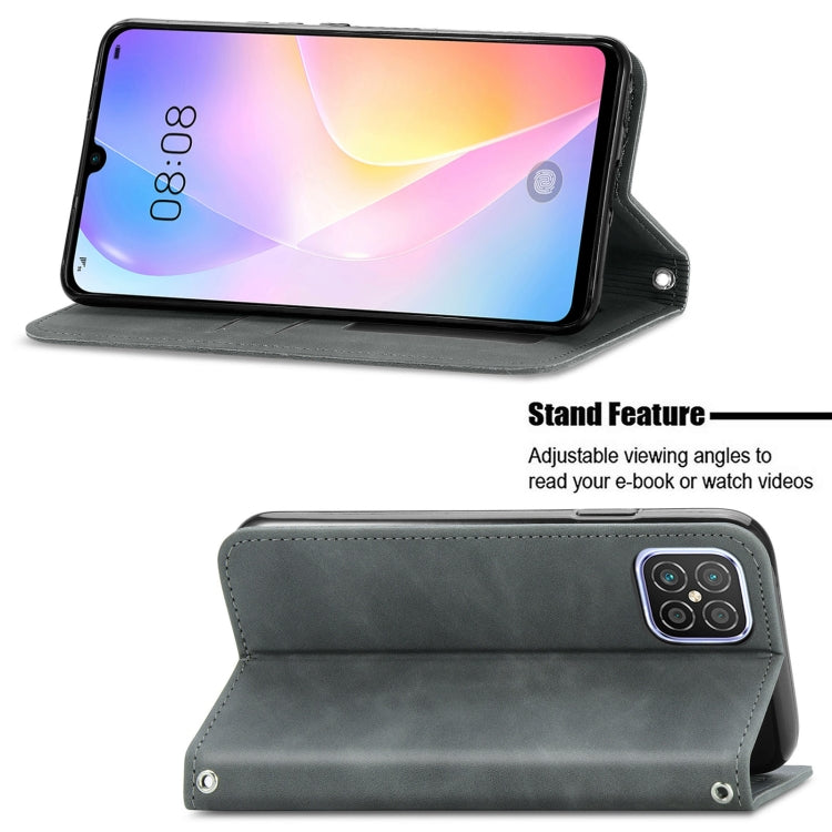 For Huawei Nova 8 SE Retro Skin Feel Business Magnetic Horizontal Flip Leather Case with Holder & Card Slots & Wallet & Photo Frame