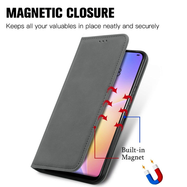 For Huawei Nova 8 SE Retro Skin Feel Business Magnetic Horizontal Flip Leather Case with Holder & Card Slots & Wallet & Photo Frame