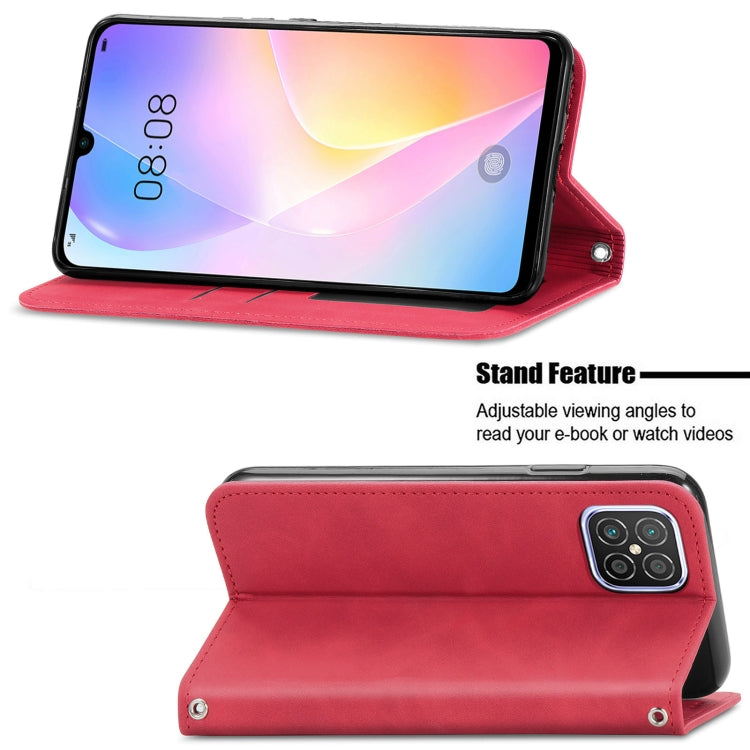 For Huawei Nova 8 SE Retro Skin Feel Business Magnetic Horizontal Flip Leather Case with Holder & Card Slots & Wallet & Photo Frame