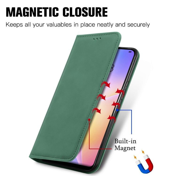 For Huawei Nova 8 SE Retro Skin Feel Business Magnetic Horizontal Flip Leather Case with Holder & Card Slots & Wallet & Photo Frame