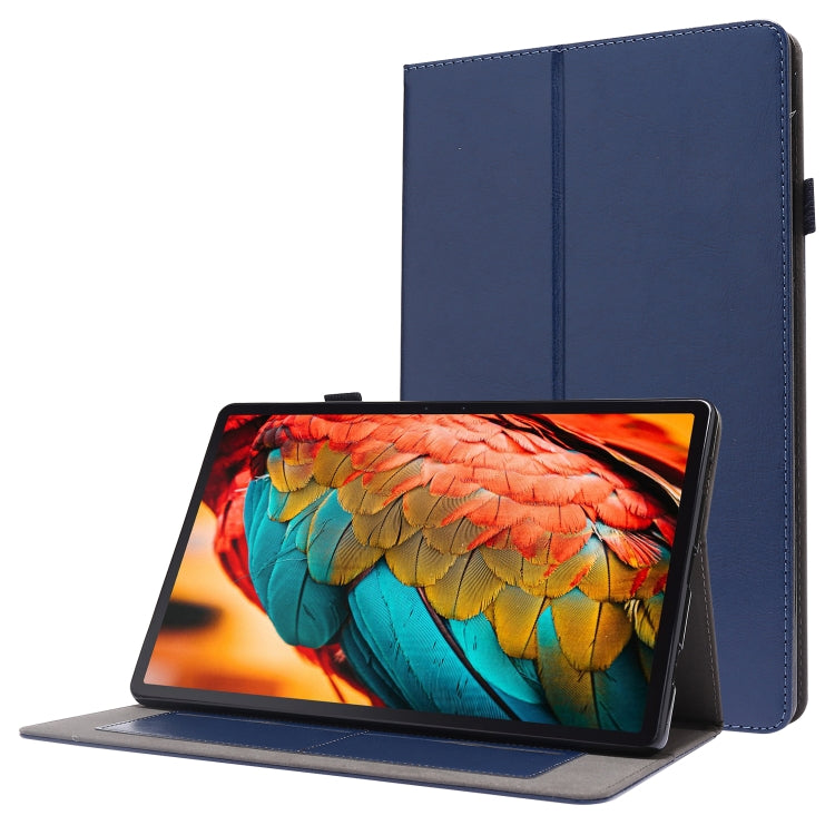 For Lenovo Tab P11 PU Leather Two Fold Bracket Style Flat Anti Falling Cover Protective Shell  With Business Card Holder