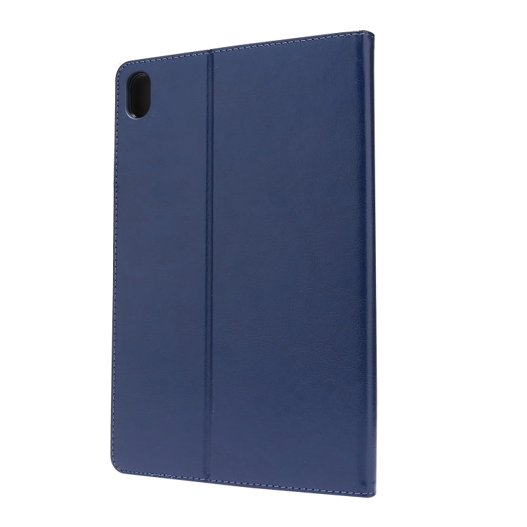 For Lenovo Tab P11 PU Leather Two Fold Bracket Style Flat Anti Falling Cover Protective Shell  With Business Card Holder