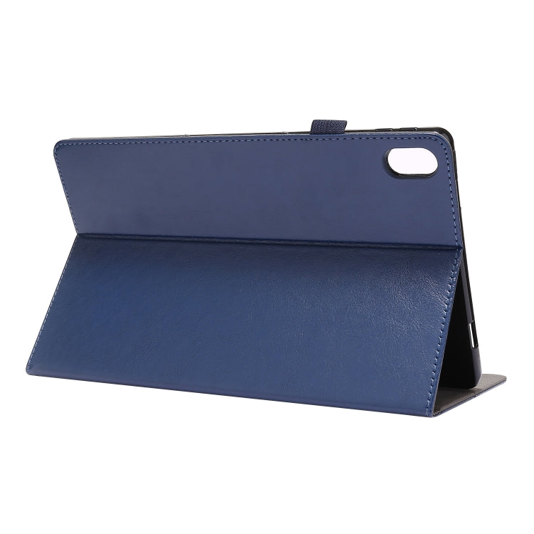 For Lenovo Tab P11 PU Leather Two Fold Bracket Style Flat Anti Falling Cover Protective Shell  With Business Card Holder