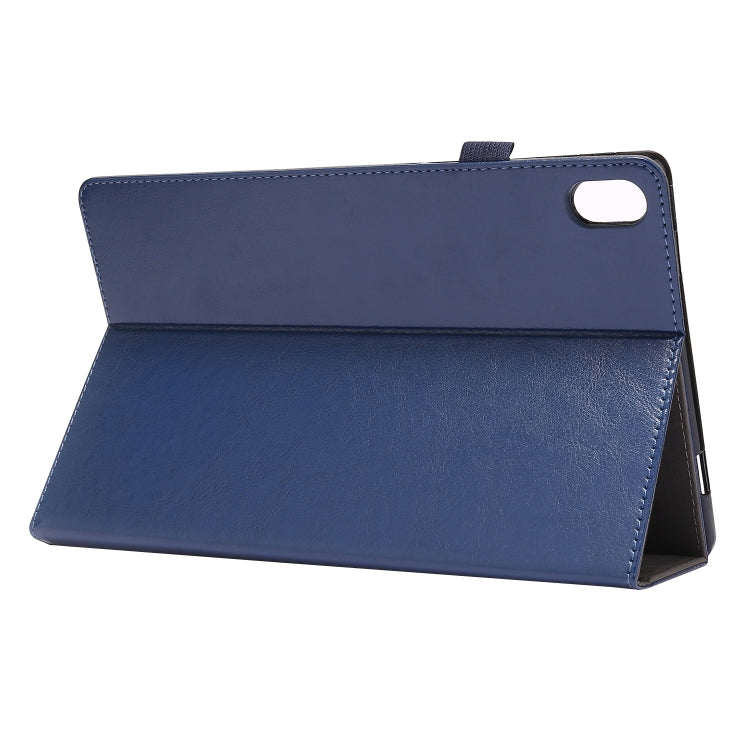For Lenovo Tab P11 PU Leather Two Fold Bracket Style Flat Anti Falling Cover Protective Shell  With Business Card Holder