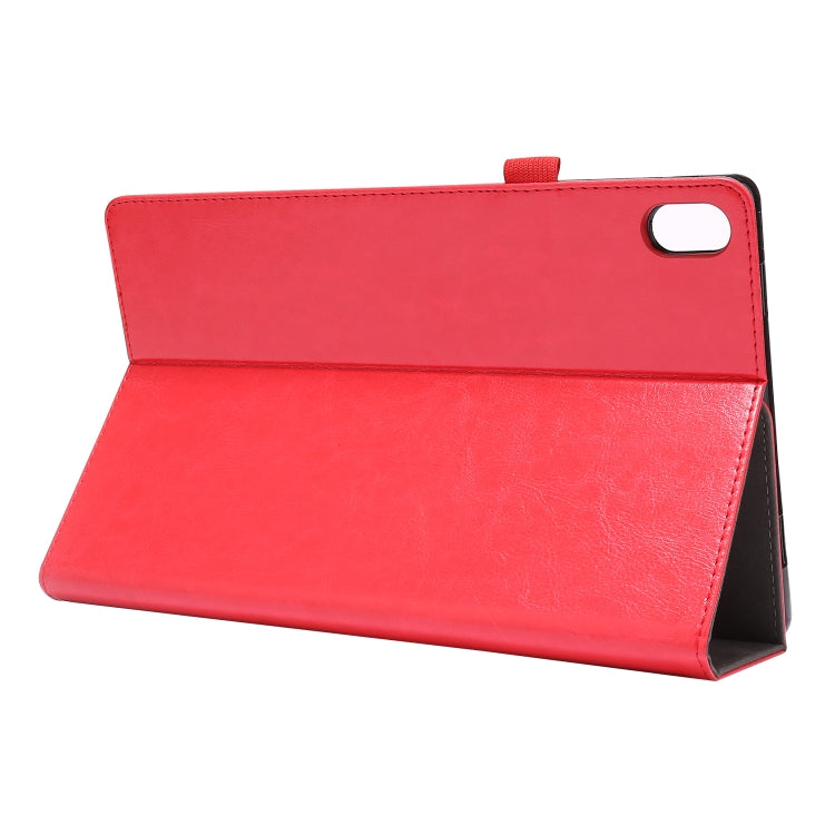 For Lenovo Tab P11 PU Leather Two Fold Bracket Style Flat Anti Falling Cover Protective Shell  With Business Card Holder