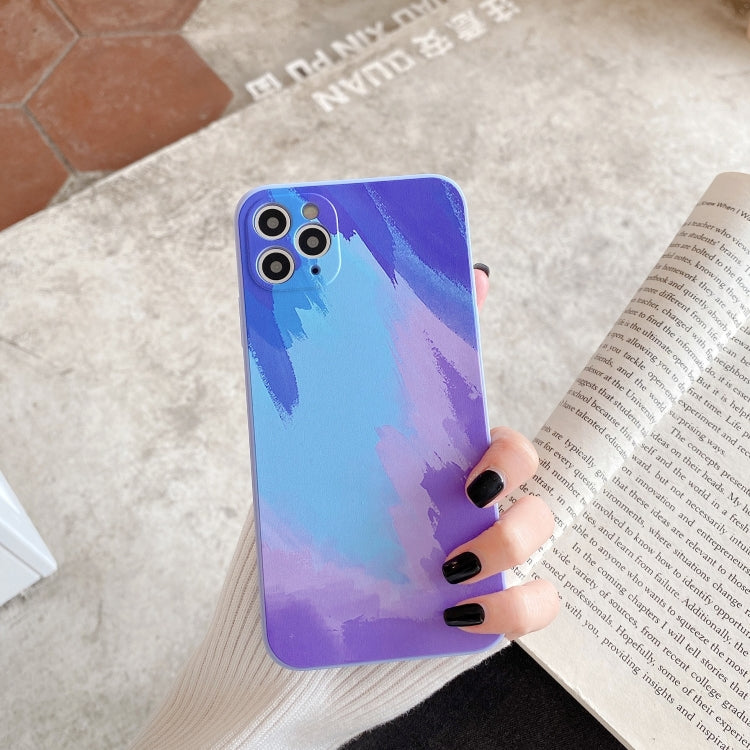 For iPhone 12 Watercolor TPU Soft Shockproof Protective Case