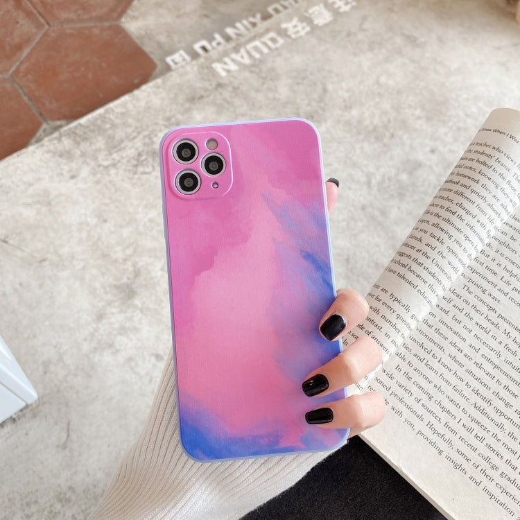 For iPhone 12 Watercolor TPU Soft Shockproof Protective Case