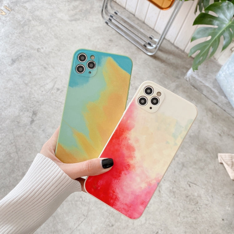 For iPhone 12 Pro Watercolor TPU Soft Shockproof Protective Case