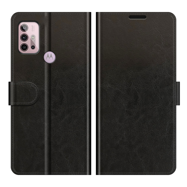 For Motorola Moto G30/G10 R64 Texture Single Horizontal Flip Protective Case with Holder & Card Slots & Wallet& Photo Frame