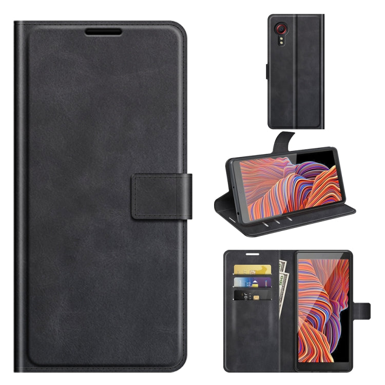 For Samsung Galaxy Xcover 5 / Xcover 5S Retro Calf Pattern Buckle Horizontal Flip Leather Case with Holder & Card Slots & Wallet