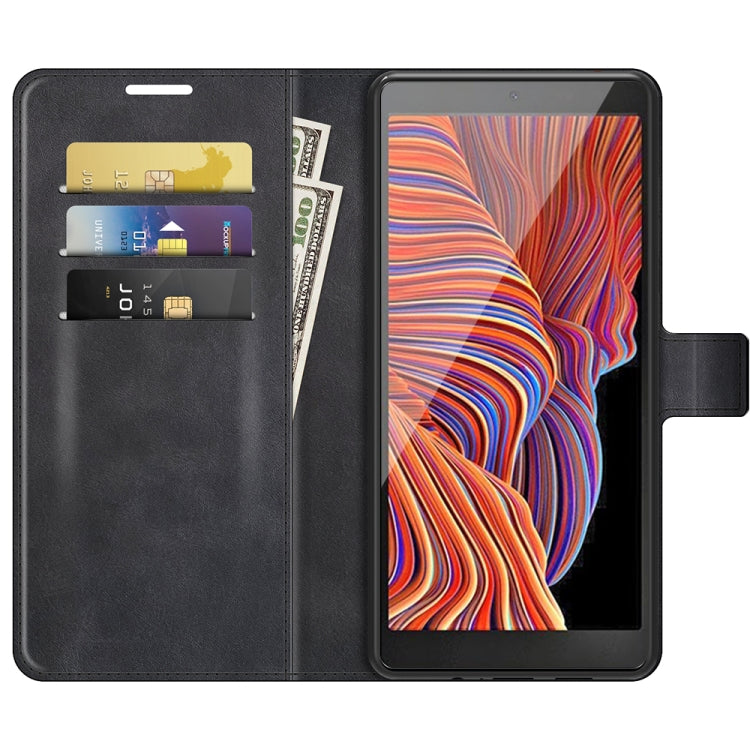 For Samsung Galaxy Xcover 5 / Xcover 5S Retro Calf Pattern Buckle Horizontal Flip Leather Case with Holder & Card Slots & Wallet