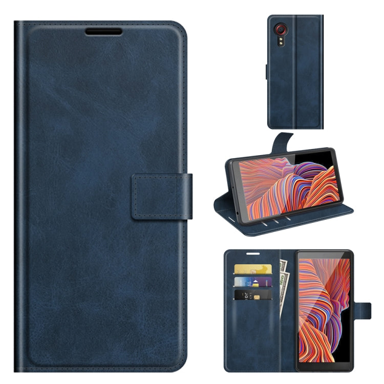For Samsung Galaxy Xcover 5 / Xcover 5S Retro Calf Pattern Buckle Horizontal Flip Leather Case with Holder & Card Slots & Wallet