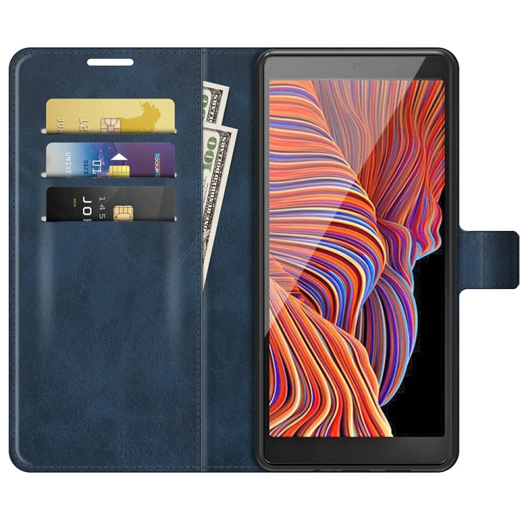 For Samsung Galaxy Xcover 5 / Xcover 5S Retro Calf Pattern Buckle Horizontal Flip Leather Case with Holder & Card Slots & Wallet