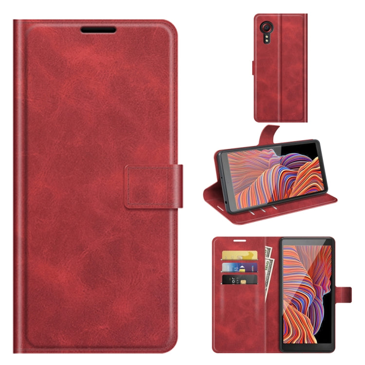 For Samsung Galaxy Xcover 5 / Xcover 5S Retro Calf Pattern Buckle Horizontal Flip Leather Case with Holder & Card Slots & Wallet