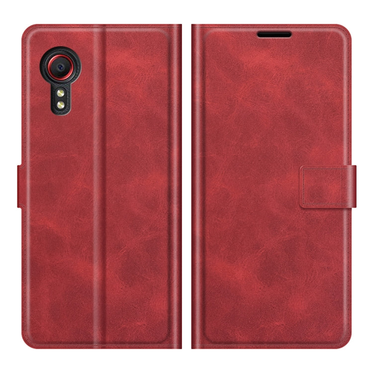 For Samsung Galaxy Xcover 5 / Xcover 5S Retro Calf Pattern Buckle Horizontal Flip Leather Case with Holder & Card Slots & Wallet