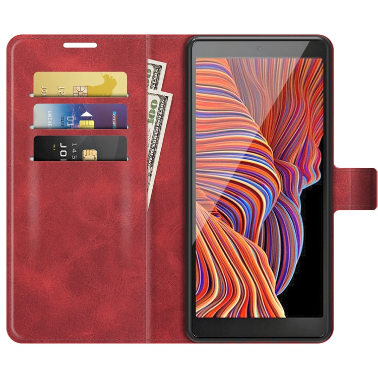 For Samsung Galaxy Xcover 5 / Xcover 5S Retro Calf Pattern Buckle Horizontal Flip Leather Case with Holder & Card Slots & Wallet