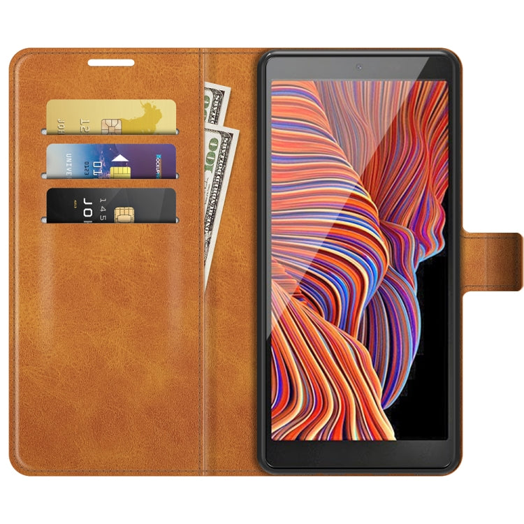 For Samsung Galaxy Xcover 5 / Xcover 5S Retro Calf Pattern Buckle Horizontal Flip Leather Case with Holder & Card Slots & Wallet