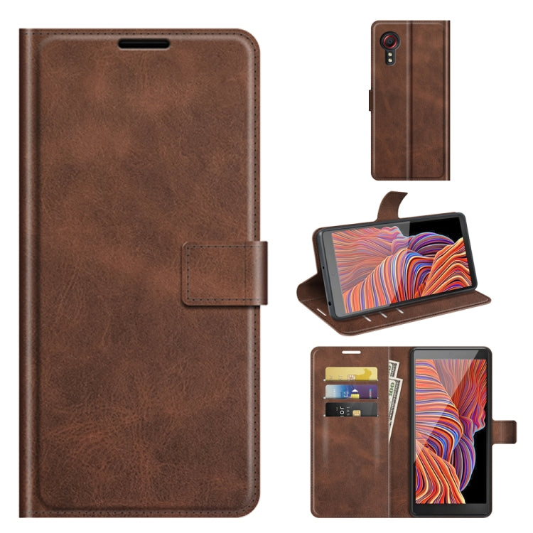 For Samsung Galaxy Xcover 5 / Xcover 5S Retro Calf Pattern Buckle Horizontal Flip Leather Case with Holder & Card Slots & Wallet
