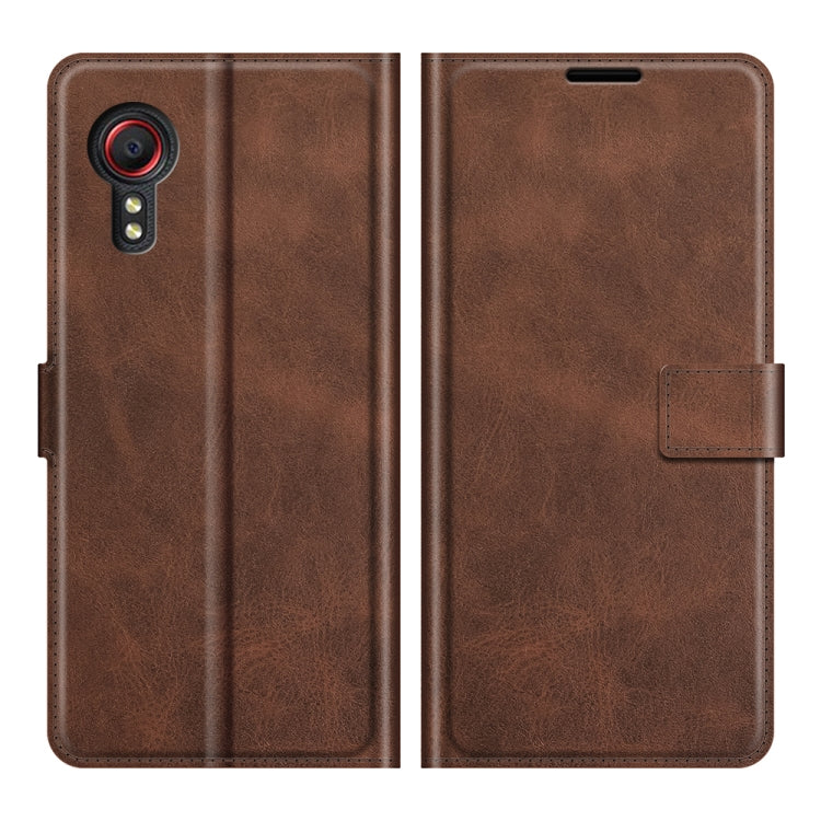 For Samsung Galaxy Xcover 5 / Xcover 5S Retro Calf Pattern Buckle Horizontal Flip Leather Case with Holder & Card Slots & Wallet