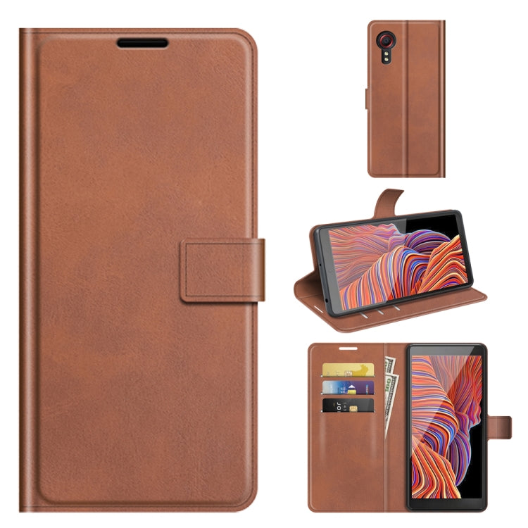 For Samsung Galaxy Xcover 5 / Xcover 5S Retro Calf Pattern Buckle Horizontal Flip Leather Case with Holder & Card Slots & Wallet