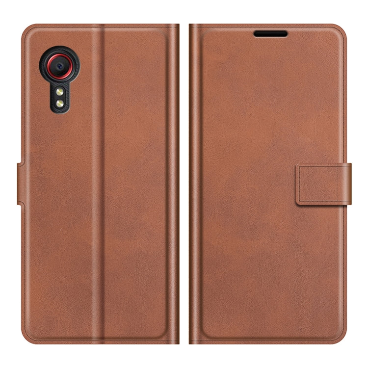 For Samsung Galaxy Xcover 5 / Xcover 5S Retro Calf Pattern Buckle Horizontal Flip Leather Case with Holder & Card Slots & Wallet