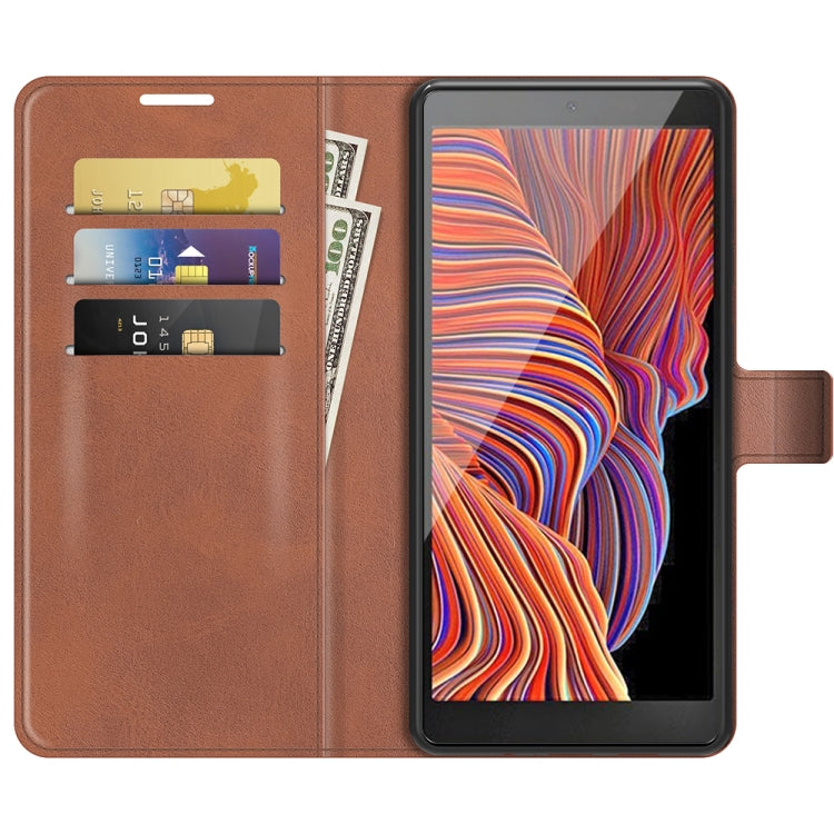 For Samsung Galaxy Xcover 5 / Xcover 5S Retro Calf Pattern Buckle Horizontal Flip Leather Case with Holder & Card Slots & Wallet