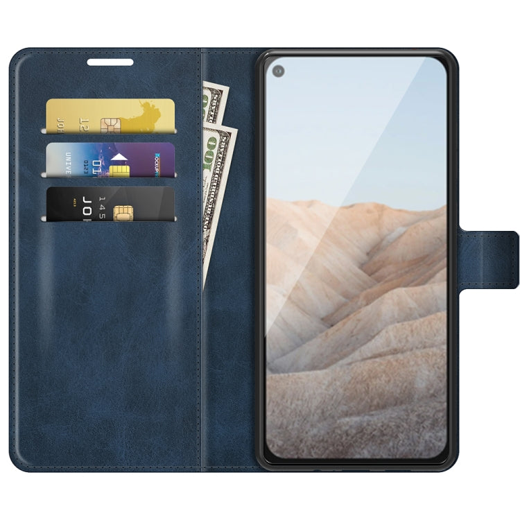 For Google Pixel 5A Retro Calf Pattern Buckle Horizontal Flip Leather Case with Holder & Card Slots & Wallet