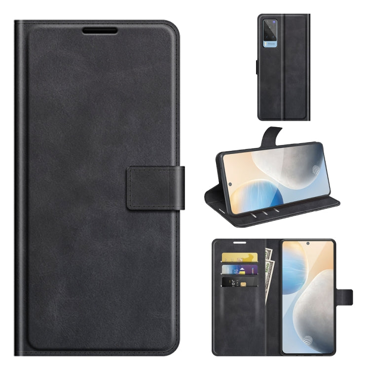 For vivo X60 Retro Calf Pattern Buckle Horizontal Flip Leather Case with Holder & Card Slots & Wallet