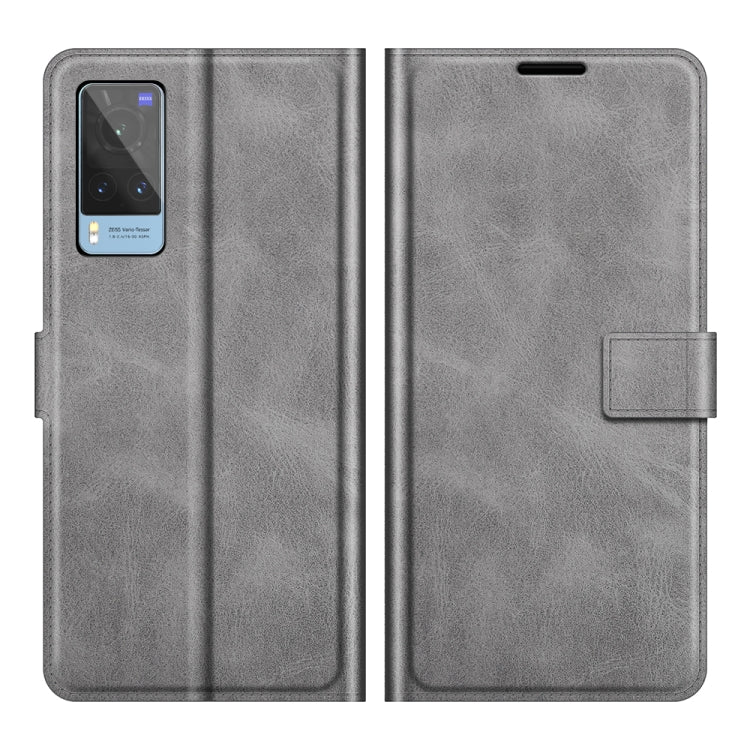 For vivo X60 Retro Calf Pattern Buckle Horizontal Flip Leather Case with Holder & Card Slots & Wallet