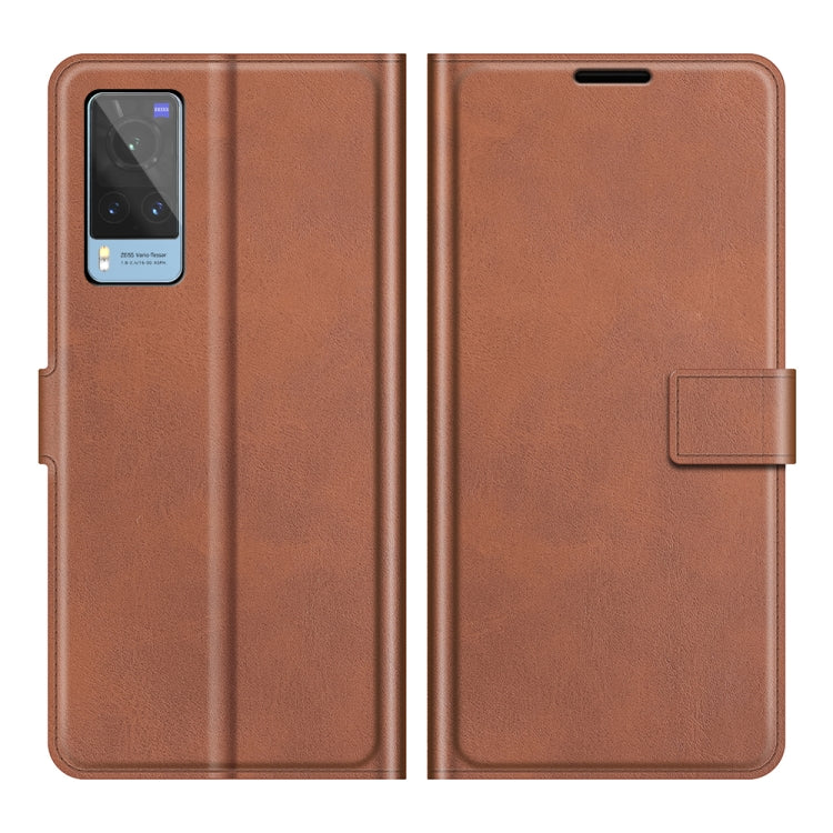 For vivo X60 Retro Calf Pattern Buckle Horizontal Flip Leather Case with Holder & Card Slots & Wallet