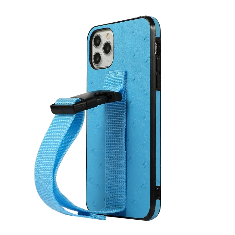 For iPhone 12 Pro Max Sport Armband PC + PU Leather Back Cover Case with Strap & Holder Function