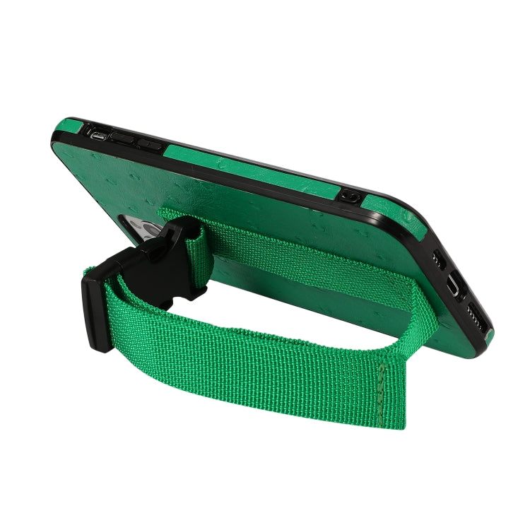 For iPhone 12 Pro Max Sport Armband PC + PU Leather Back Cover Case with Strap & Holder Function