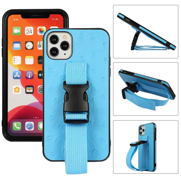 For iPhone 12 /12 Pro Sport Armband PC + PU Leather Back Cover Case with Strap & Holder Function