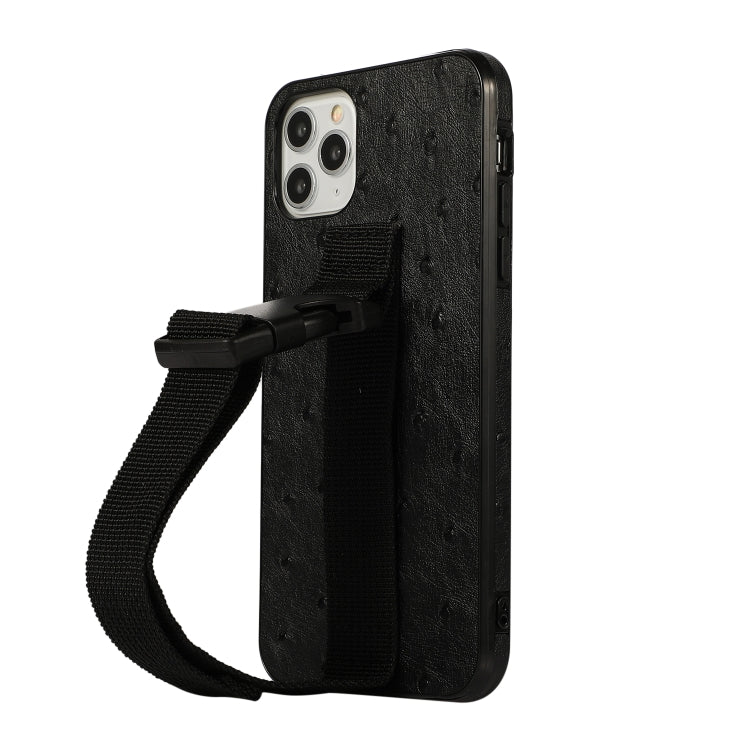 For iPhone 12 /12 Pro Sport Armband PC + PU Leather Back Cover Case with Strap & Holder Function