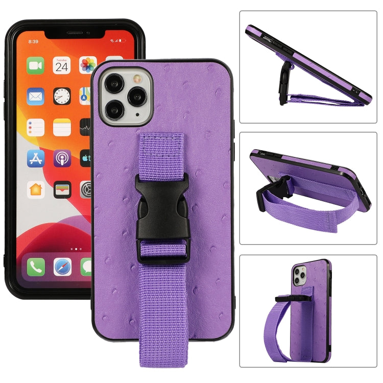 For iPhone 12 mini Sport Armband PC + PU Leather Back Cover Case with Strap & Holder Function