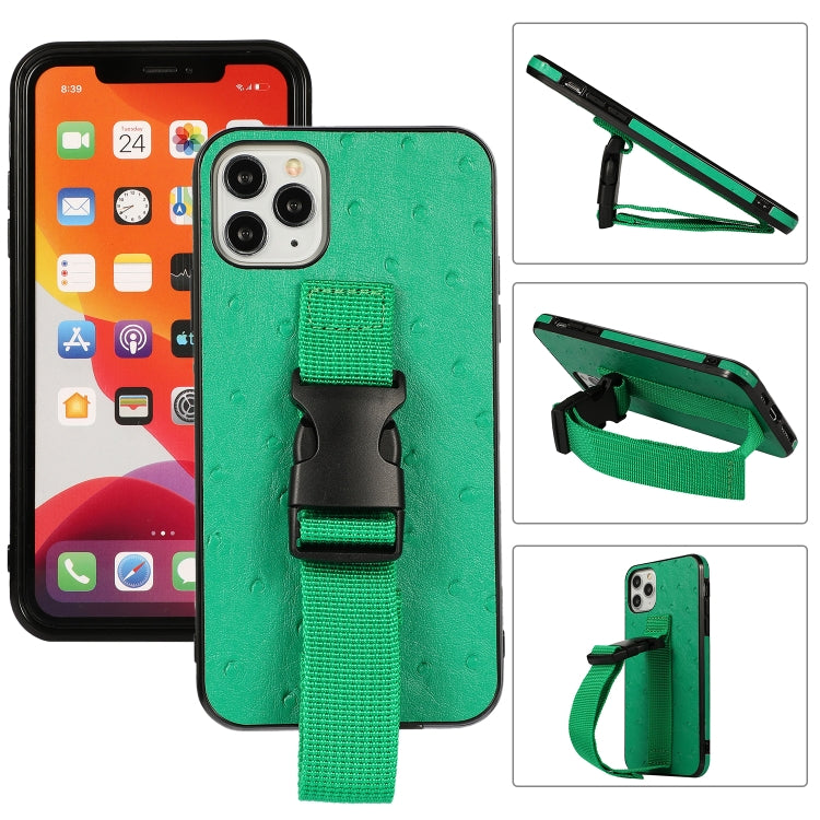 For iPhone 12 mini Sport Armband PC + PU Leather Back Cover Case with Strap & Holder Function