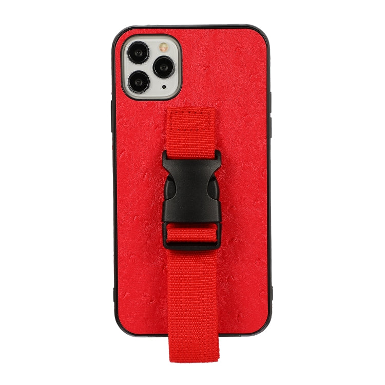 For iPhone 11 Sport Armband PC + PU Leather Back Cover Case with Strap & Holder Function