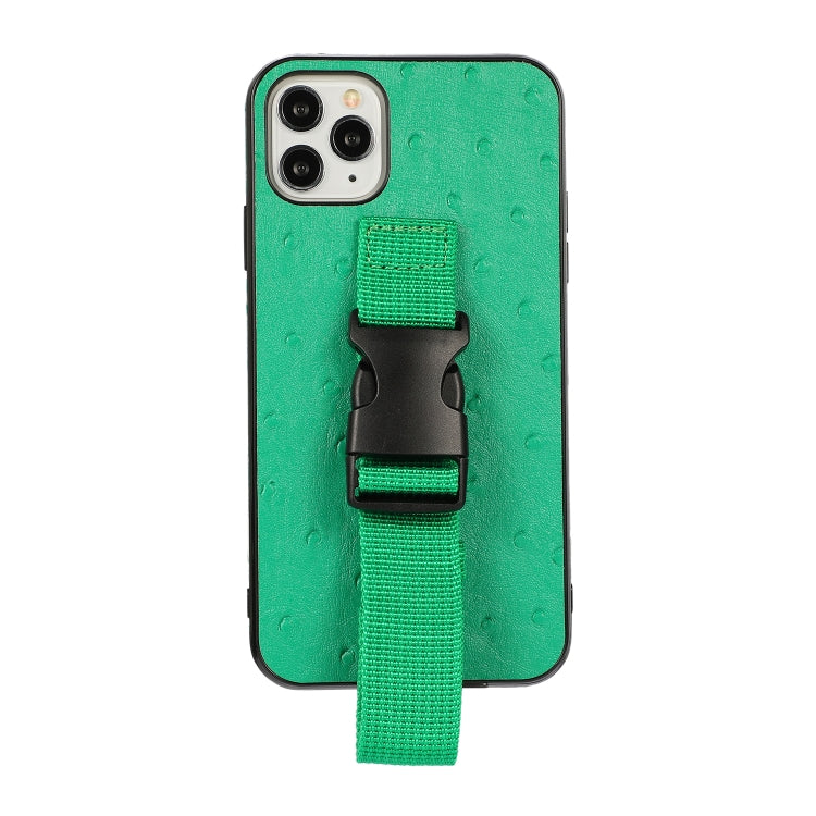 For iPhone 11 Pro Sport Armband PC + PU Leather Back Cover Case with Strap & Holder Function