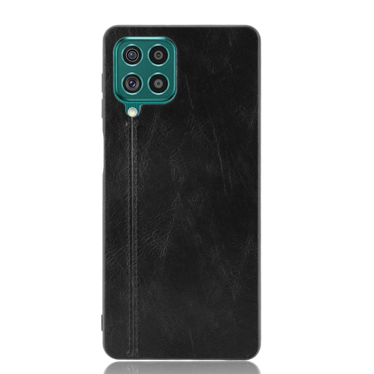 For Samsung Galaxy F62/M62 Shockproof Sewing Cow Pattern Skin PC + PU + TPU Case