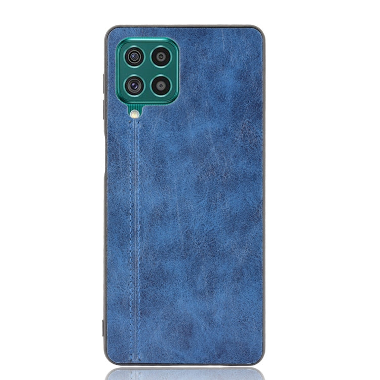 For Samsung Galaxy F62/M62 Shockproof Sewing Cow Pattern Skin PC + PU + TPU Case
