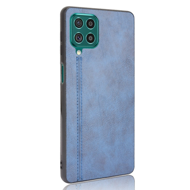 For Samsung Galaxy F62/M62 Shockproof Sewing Cow Pattern Skin PC + PU + TPU Case