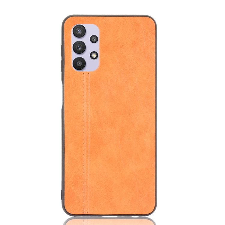 For Samsung Galaxy A32 5G Shockproof Sewing Cow Pattern Skin PC + PU + TPU Case