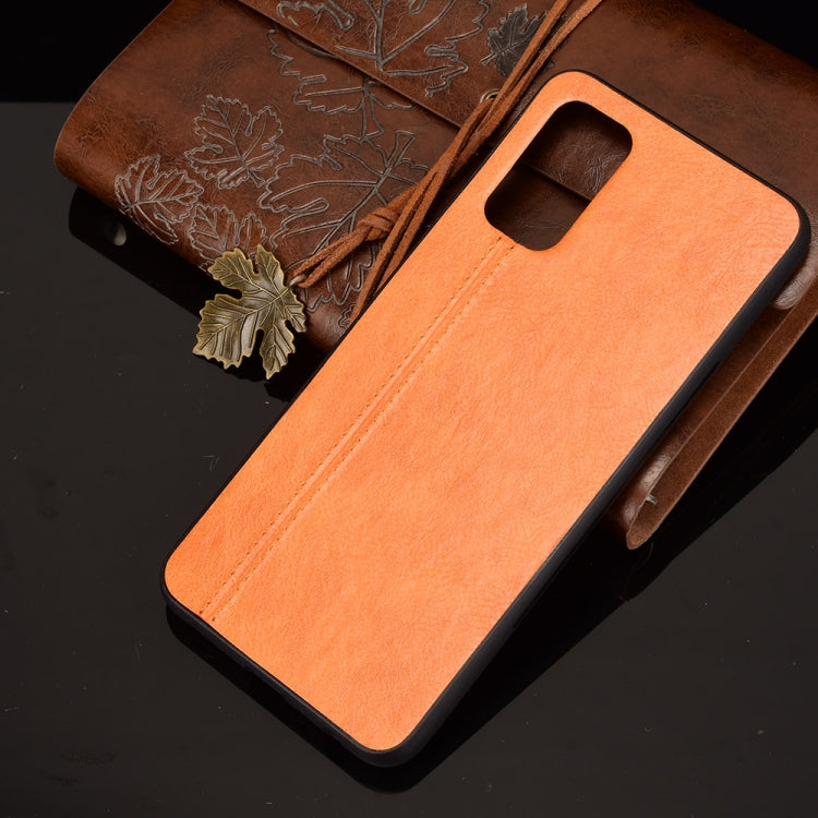 For Samsung Galaxy A32 5G Shockproof Sewing Cow Pattern Skin PC + PU + TPU Case