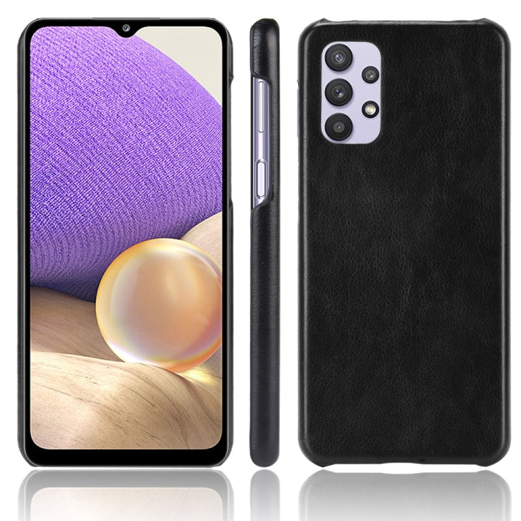 For Samsung Galaxy A32 5G Shockproof Litchi Texture PC + PU Case