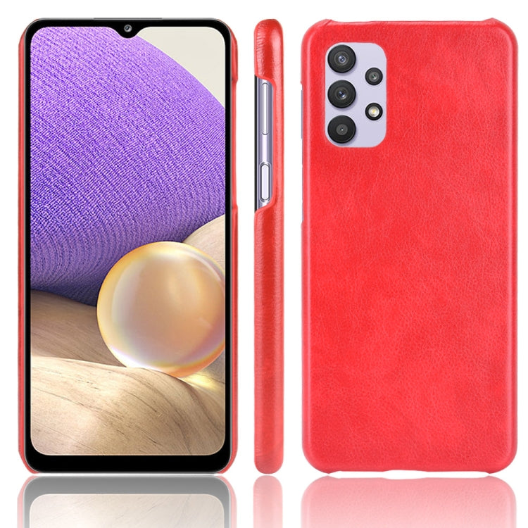 For Samsung Galaxy A32 5G Shockproof Litchi Texture PC + PU Case