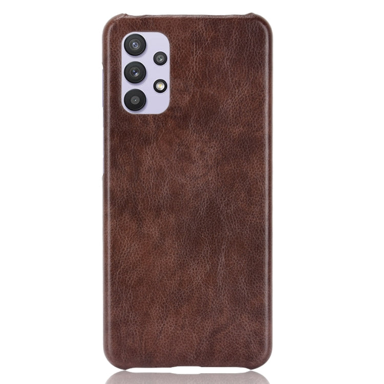 For Samsung Galaxy A32 5G Shockproof Litchi Texture PC + PU Case