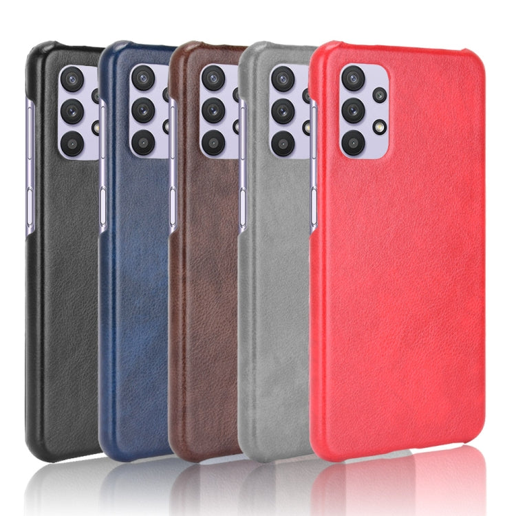 For Samsung Galaxy A32 5G Shockproof Litchi Texture PC + PU Case